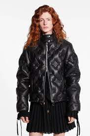Monogram Flower Leather Down Jacket Ready To Wear Louis Vuitton