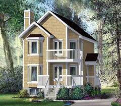 Plan 80567pm Double Decker Decks Narrow Lot House Plans Craftsman House Narrow Lot House