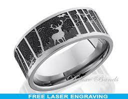 Titanium Hunter Bandelk Mountain Mens Ringtitanium By Deluxebands Wedding Rings Unique Mens Wedding Rings Rings For Men