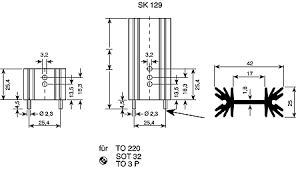 sk452 37,5sa heatsink, 11k/w, 37.5 x