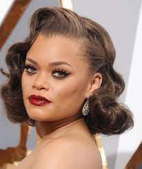 Andra Day Dishes On Her Signature Pompadour Says I Avoid Hairspray Old Hollywood Hair Hollywood Glamour Hair Hollywood Hair
