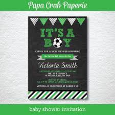 Soccer Chalkboard Baby Shower Invitation Diy Party Printables Baby Sp Baby Shower Invitations Chalkboard Baby Shower Invitation Baby Shower Invitations Diy