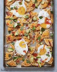 32 Breakfast Potluck Ideas That Are Also Crowd Pleasers Breakfast Nachos Breakfast Potluck Healthy Bread Recipes