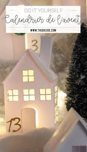Diy Calendrier De L Avent Village De Noel 24 Maisons Calendrier De L Avent Idee Calendrier De L Avent Village De Noel