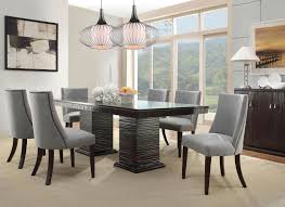 New Modern Espresso 7 Piece Dining Room Rectangular Table Gray Chairs Set I In 2020 Farmhouse Dining Room Table Contemporary Dining Room Tables Oak Dining Room Table
