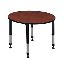 Regency Kee Round Adjustable Height Classroom Table Classroom Tables Adjustable Height Table Height Adjustable