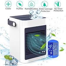 The problem of ice on your air conditioner needs to be addressed correctly, because continued ice buildup will permanently damage the unit. Buy Douhe Air Cooler With Ice Tray Mini Portable Air Conditioner Fan Personal Noiseless Evaporative Air Humidifier For Home Room Office Desktop Nightstand White Online In Oman B07srsdbqx