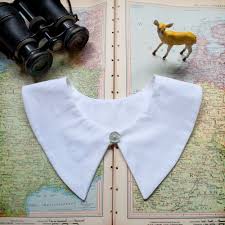 Detachable Collar Butterfly Ivory Cream Off White Corbatas Cuello Cuellos Peter Pan