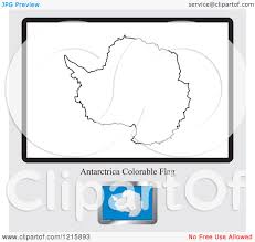 Family emperor penguin snow stock vector royalty free antarctica coloring pages. Clipart Of A Coloring Page And Sample For An Antarctica Flag Royalty Free Vector Illustration By Lal Perera 1215893
