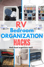 Closet organizers can consist of a few simple. 13 Simple Rv Bedroom Organization Ideas So You Ll Actually Be Able To Find Something Learn Along With Me