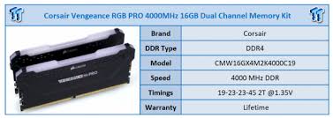 Rgb lighting broad range of lighting configurations to complement the style of your system. Corsair Vengeance Rgb Pro Ddr4 4000 16gb Memory Review Tweaktown