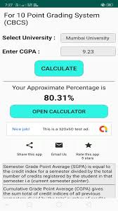 3 how to convert your cgpa to percentage. Cgpa To Percentage Converter All University Pour Android Telechargez L Apk