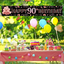 60% off with code xmasjuly2021. Buy Pimvimcim 90th Birthday Banner Decorations For Women Large Happy 90 Years Old Birthday Supplies 90 Years Old Birthday Photo Booth Sign Backdrop Rose Gold 9 8x1 6ft Online In Indonesia B08kcxzhqw