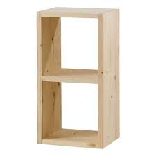 Cube 2 Rangements Pin Massif Brut Matendance Co Petit Meuble Rangement Cube Rangement Rangement