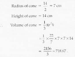 This online calculator will calculate the various properties of a right circular cone given any 2 known variables. Find The Volume Of The Largest Solid Right Circular Cone That Can Be Cut Out Off A Solid Cube Of Side 14 Cm Sarthaks Econnect Largest Online Education Community