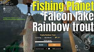 I used two rods with different color grubs. Fishing Planet Falcon Lake Trophy Trout 1 Spinner Lure Youtube
