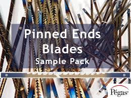 Pegas Scroll Saw Sample Pack Pinned Blades