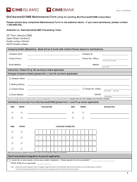 The developer, cimb bank berhad, indicated that the app's privacy practices may include handling of data as described below. Bizchannel Maintenance Form System Administrator Debit Card