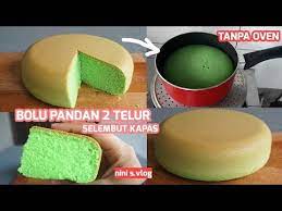 Lihat juga resep bolu pisang takaran gelas enak lainnya. Cara Buat Bolu Pandan 2 Telur Pakai Panci Lembut Mulus Takaran Sendok Makan Youtube