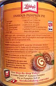 Libbys pumpkin pie recipe on can. Pin On Pie Are Squared