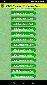 Most of the other test prep sites have weak questions and too little of math. Ptce Pharmacy Technician Exam Prep For Android Apk Download