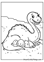 Printable coloring and activity pages are one way to keep the kids happy (or at least occupie. Dinosaur Coloring Pages Fearsome Fun And 100 Free 2021