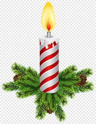 White And Red Christmas Candle Christmas Tree Candle Christmas Candles Decor Christmas Decoration Png Pngegg
