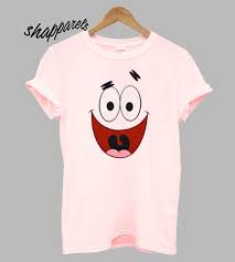 Patrick Face Light Pink Tshirt With Images Light Pink Tshirt Pink Tshirt Face Light