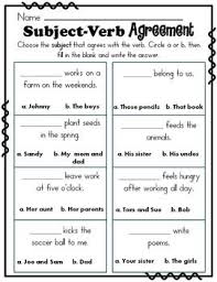 Subject Verb Agreement Subject And Verb Singular And Plural Nouns Subject Verb Agreement