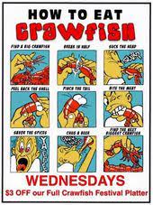 Proper Way To Eat Crawfish Joe S Ok Bayou How To Eat Crawfish Crawfish Boil Party Crawfish