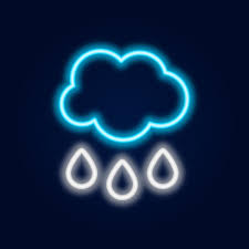 Free weather forecast icons in various ui design styles for web and mobile. Glowing Neon Rainy Weather Icon Rain Symbol With Cloud In Neon Style To Weather Forecast In Mobile Application 1918431 Vector Art At Vecteezy