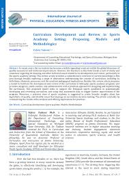 Shanghai government scholarship program is currently open. Pdf Curriculum Development And Review In Sports Academy Setting Proposing Models And Methodologies