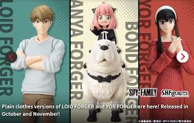 Plain Clothes Loid and Yor and Anya Bond coming this fall from S.H.  Figuarts : rSpyxFamily