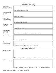 Explicit Direct Instruction Lesson Plan Template By Dr Hs Classroom