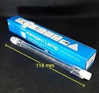หลอดฮาโลเจนชนิดแท่งR7s 220V ความยาว 118mm 150W,300W,500W