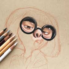 I Never Look Back Darling It Distracts From The Now Wisdom From The Great Edna Mode So Happy To Be Drawing Her She S Definite Risovat Risunki Karandash