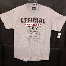 nwt jansport hey umpire eye chart sz large t shirt nwt