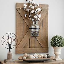 Barn Door Wall Plaque With Glass Vase Kirklands Shutter Wall Decor Summer Wall Decor Farmhouse Wall Decor