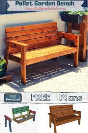 How To Build A 2x4 Garden Bench Pdf Download Free Outdoor Furniture Plans Outdoor Furniture Plans Pallet Garden Benches