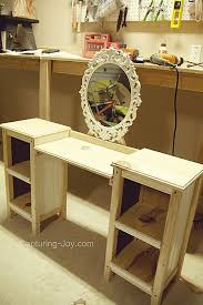 Little Girls Play Vanity Table Girls Furniture Diy Vanity Table Kids Vanity