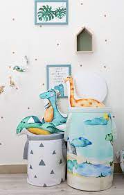 Toy Basket Basket With Dinosaurs Storage For Kids Dinosaur Room Decor T Rex Pillows To Buy On Site Dinosaur Room Decor Dinosaur Room Kids Room Wall