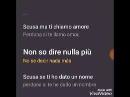 Scusa ma ti chiamo amore (2008). Scusa Ma Ti Chiamo Amore Sugarfree Letra Espanol Italiano Youtube