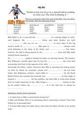 Movie Worksheet Billy Elliot Billy Elliot English Reading Worksheets