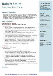Utilizing and modeling organizational skills. Art Teacher Resume Samples Qwikresume