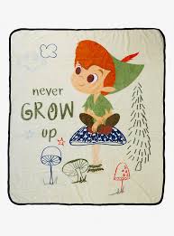Disney Peter Pan Never Grow Up Throw Blanket In 2020 Peter Pan Disney Peter Pan Nursery Peter Pan Wallpaper