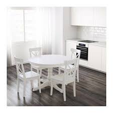 Ingatorp White Extendable Table Max Length 155 Cm Ikea Dining Table Drop Leaf Table White Dining Table