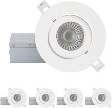No *, no **, and no (tip 22) ***. Qplus 4 Inch Ultra Thin Adjustable Eyeball Gimbal Led Recessed Lighting With Junction Box Canless Downlight 10 Watts 750lm Dimmable Energy Star And Etl Listed 5000k Day Light 4 Pack Amazon Com