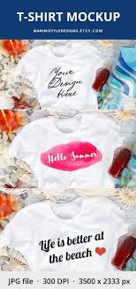 White Summer Tshirt Mockup Unisex Beach T Shirt Mockup Summer Beach White Tshirt Mock Up Tshirt Stock Photo Unisex T Shirt Mock Up 955 Shirt Mockup Beach T Shirts Stock Photos