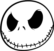 Maybe you would like to learn more about one of these? Pegatina Jack Skellington Jack Nightmare Before Christmas Face Clipart Full Size Clipart 534464 Pinclipart
