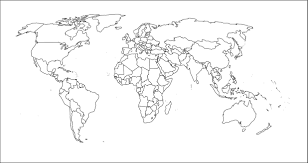 Mapa Del Mundo Para Colorear